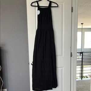 Hill House eyelet Black Maxi Dress